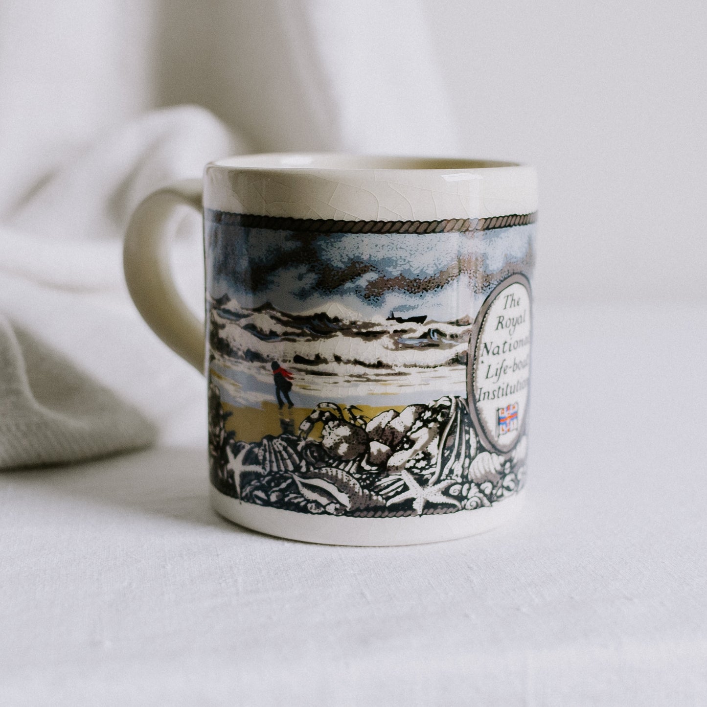 RNLI "Winter" Boncath Pottery Mug